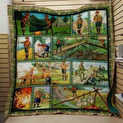 Scout Man Quilt V1  and Home Decor