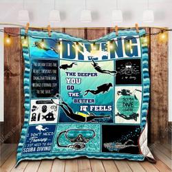 Scuba Diving Quilt Tdhbt and Home Decor