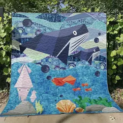 Sea Animal Bl270634 Quilt Blanket and Home Decor