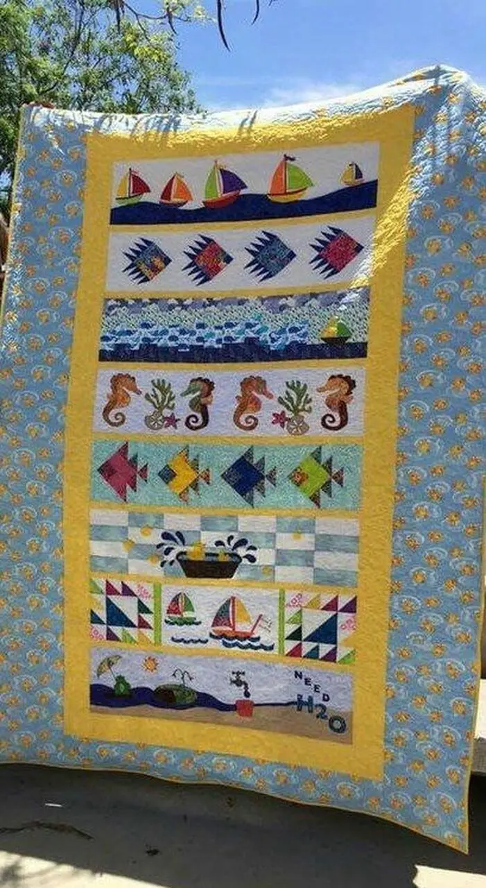 Sea Clp200665 Quilt Blanket and Home Decor