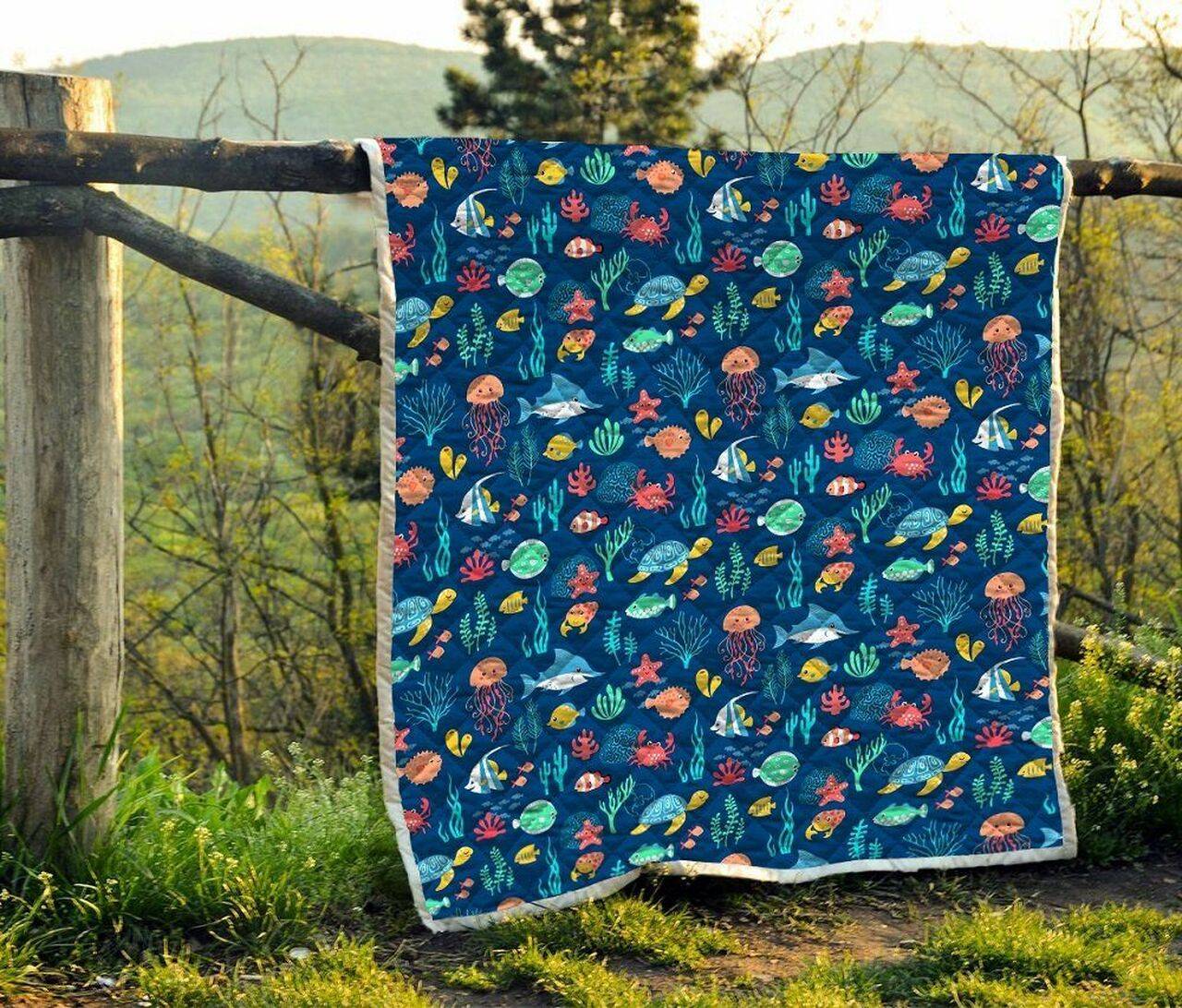 Sea Clp280634 Quilt Blanket and Home Decor