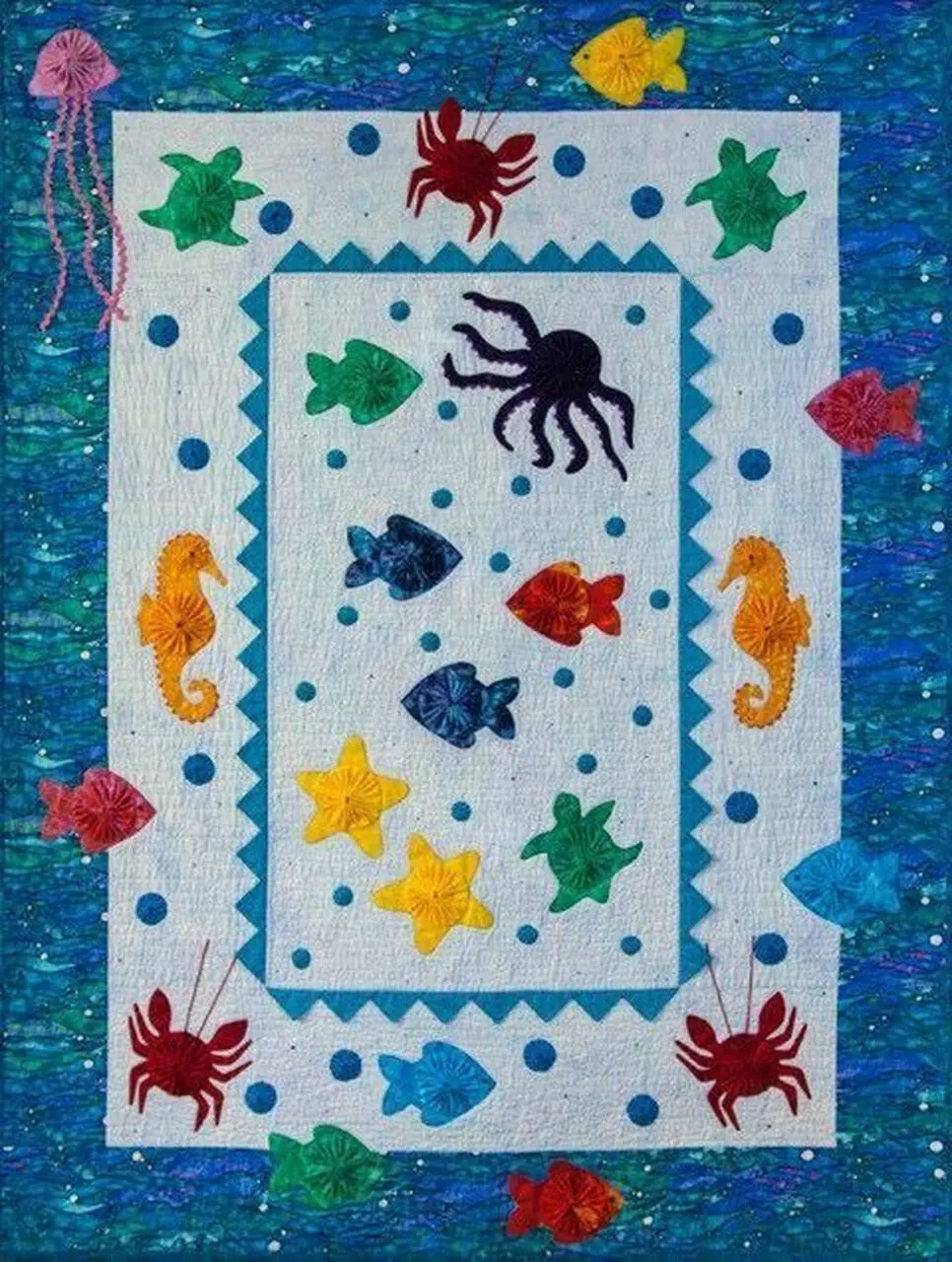 Sea Creatures Cla040718 Quilt Blanket and Home Decor