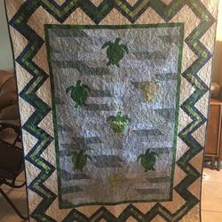 Sea Turtle Quilt Blanket Dhc3101167Lt and Home Decor