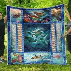 Sea Turtle Quilt Tdhck and Home Decor
