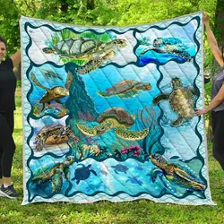 Sea Turtle Quilt Tdhki and Home Decor