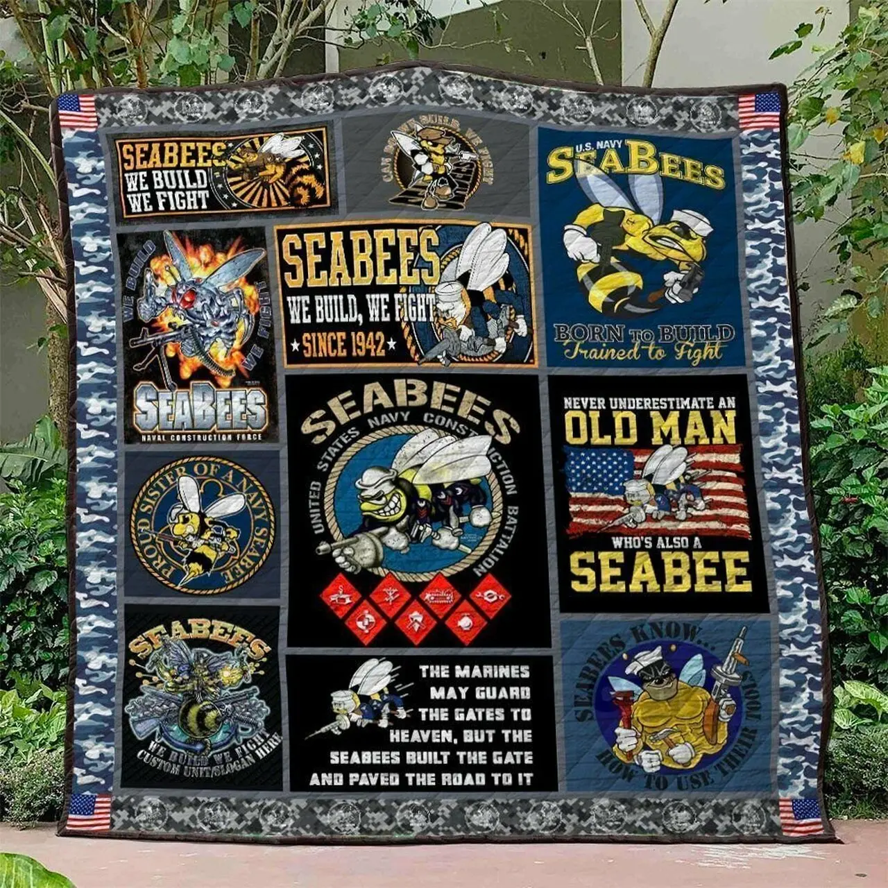 Seabee Ng290705B Tbg Quilt Blanket and Home Decor