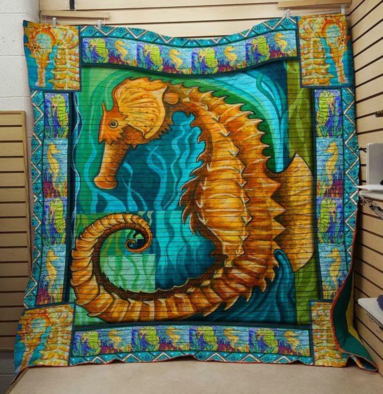 Seahorse 6030086 Quilt Blanket Quilt and Home Decor