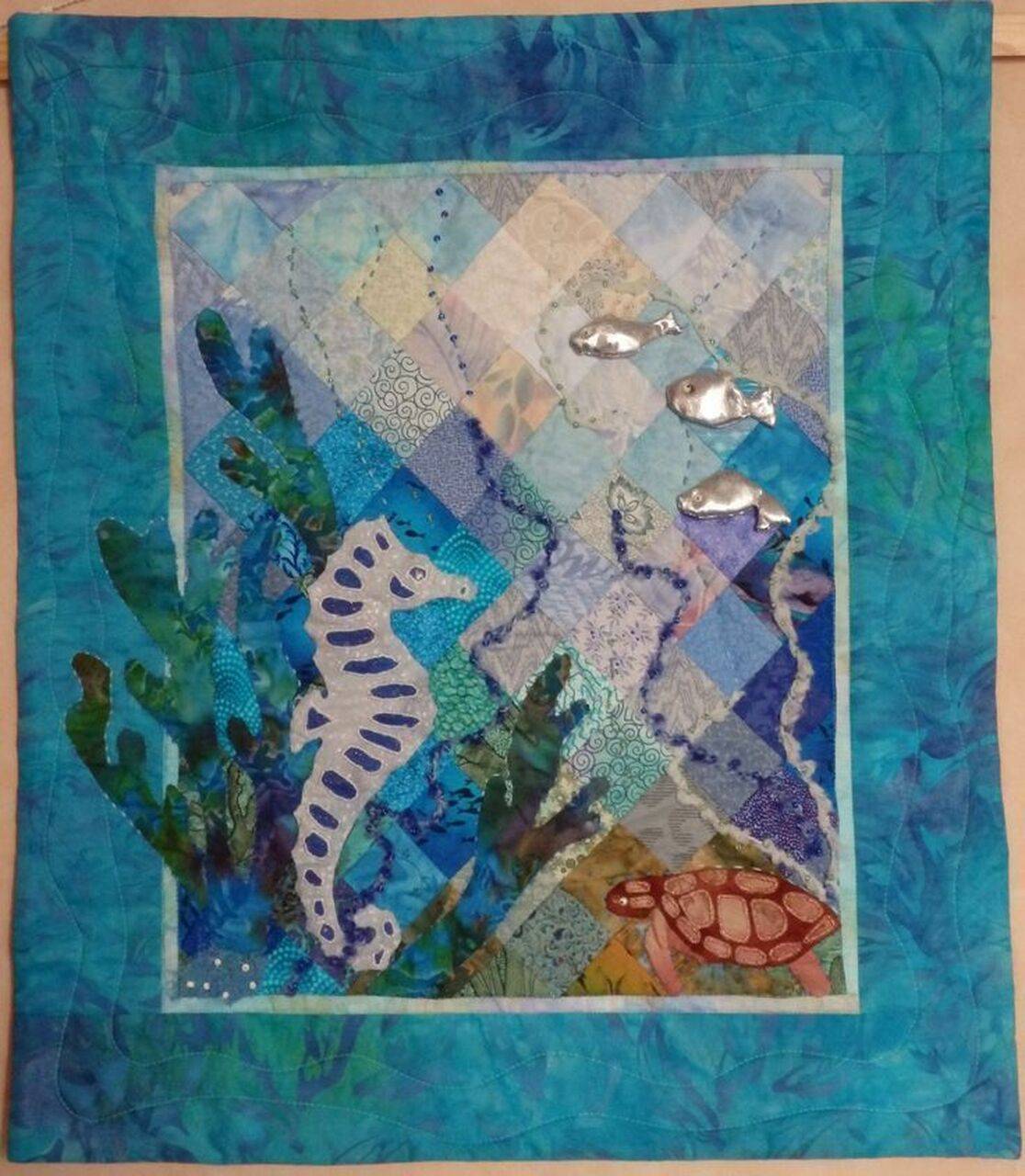 Seahorse Quilt Tdhmg and Home Decor
