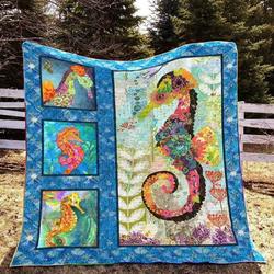 Seahorse Ye170709A Tbg Quilt Blanket and Home Decor