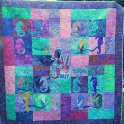 Seahorses Quilt Tdhun and Home Decor