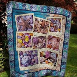 Seashell P040407 Quilt Blanket  Quilt and Home Decor