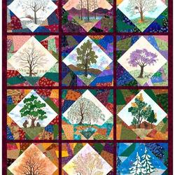 Season Trees Quilt Tdhfr and Home Decor