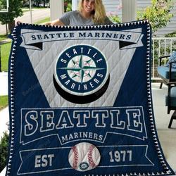 Seattle Mariners Quilt Blanket and Home Decor