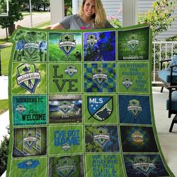 Seattle Sounders Quilt Blanket and Home Decor