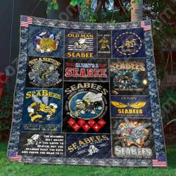 Seb M290728 Seabee Quilt Blanket  Quilt and Home Decor