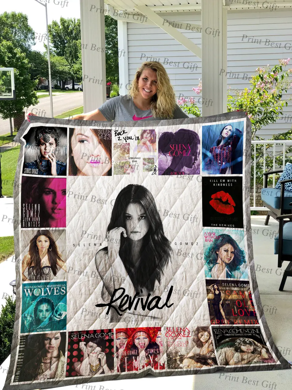Selena Gomez Albums Cover Poster Quilt 2 and Home Decor