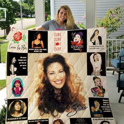 Selena Quilt Blanket For Fans and Home Decor