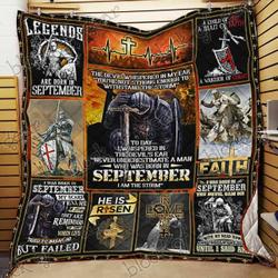 September Man A Warrior Of Christ Cl18100633Mdq Quilt Blanket and Home Decor