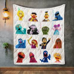 Sesame Street 2 Album Covers Quilt Blanket and Home Decor