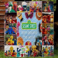 Sesame Street 3 Blanket Th1607 Quilt and Home Decor