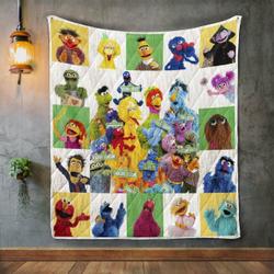 Sesame Street Album Covers Quilt Blanket and Home Decor