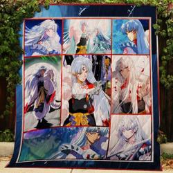 Sesshomaru Anime Quilt Design By Exrain and Home Decor
