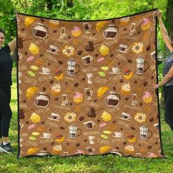 Set Coffee Quilt Tdhde and Home Decor