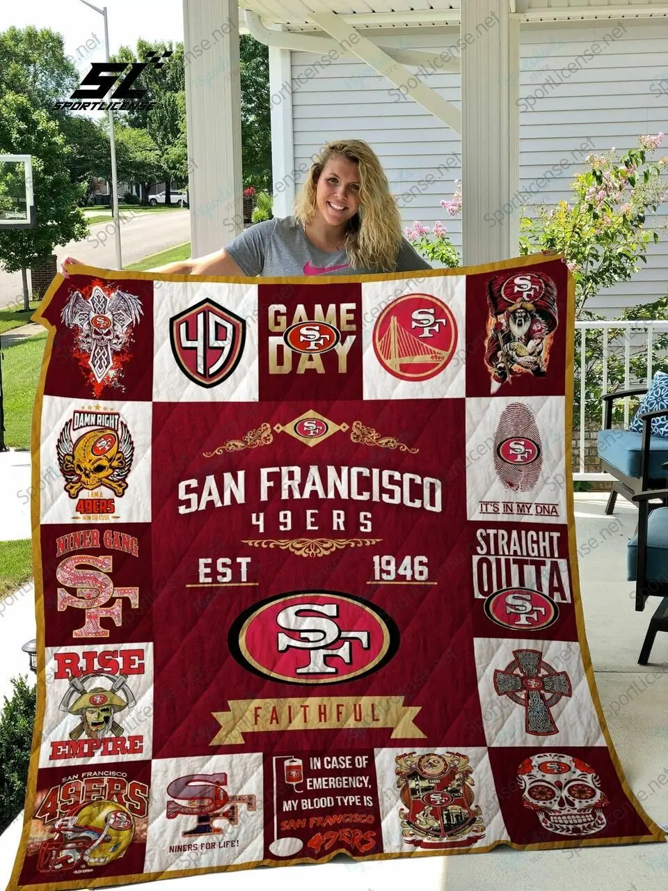 Sf49Ers Quilt Blanket 01 and Home Decor