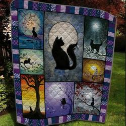 Shadow Cat Quilt Blanket  Quilt and Home Decor