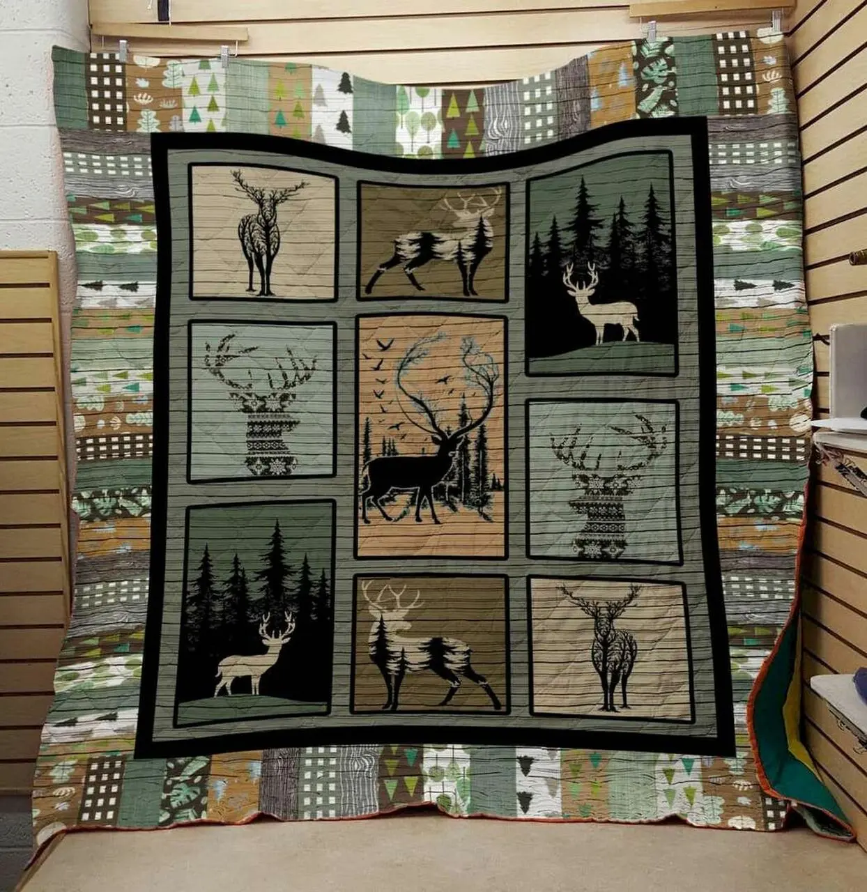 Shadow In Wood Clt140645 Quilt Blanket and Home Decor