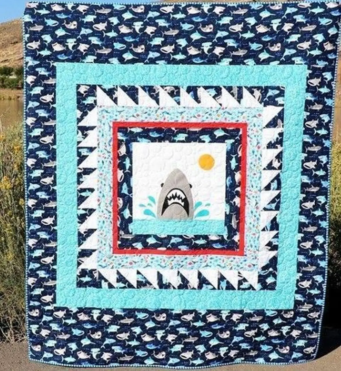 Shark Quilt Tdhdk and Home Decor