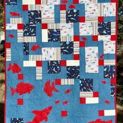 Shark Quilt Tdhnf and Home Decor