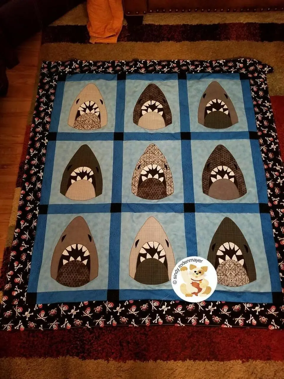 Shark Quilt Tdhuq and Home Decor