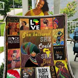 She Believed She Could So She Did TH2309373CL Quilt Blanket and Home Decor