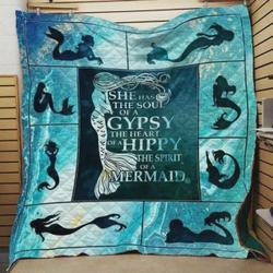 She Has The Soul Of A Gypsy Quilt Blanket Great Customized Blanket Gifts For Birthday Christmas Thanksgiving and Home Decor
