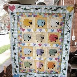 Sheep Cla0910605Q Quilt Blanket and Home Decor