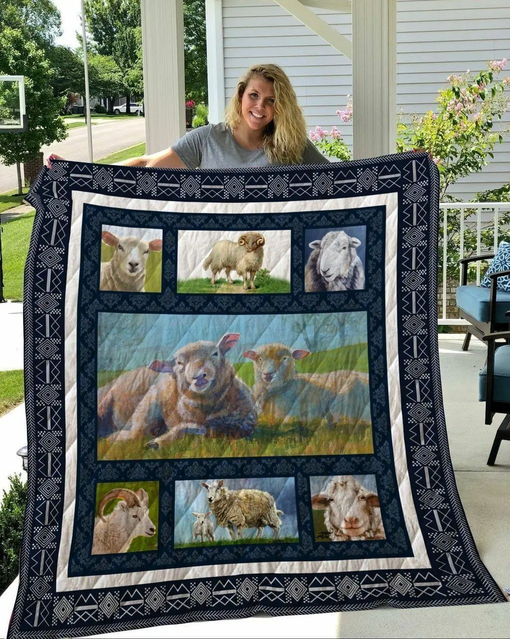 Sheep Quilt Tdhhy and Home Decor