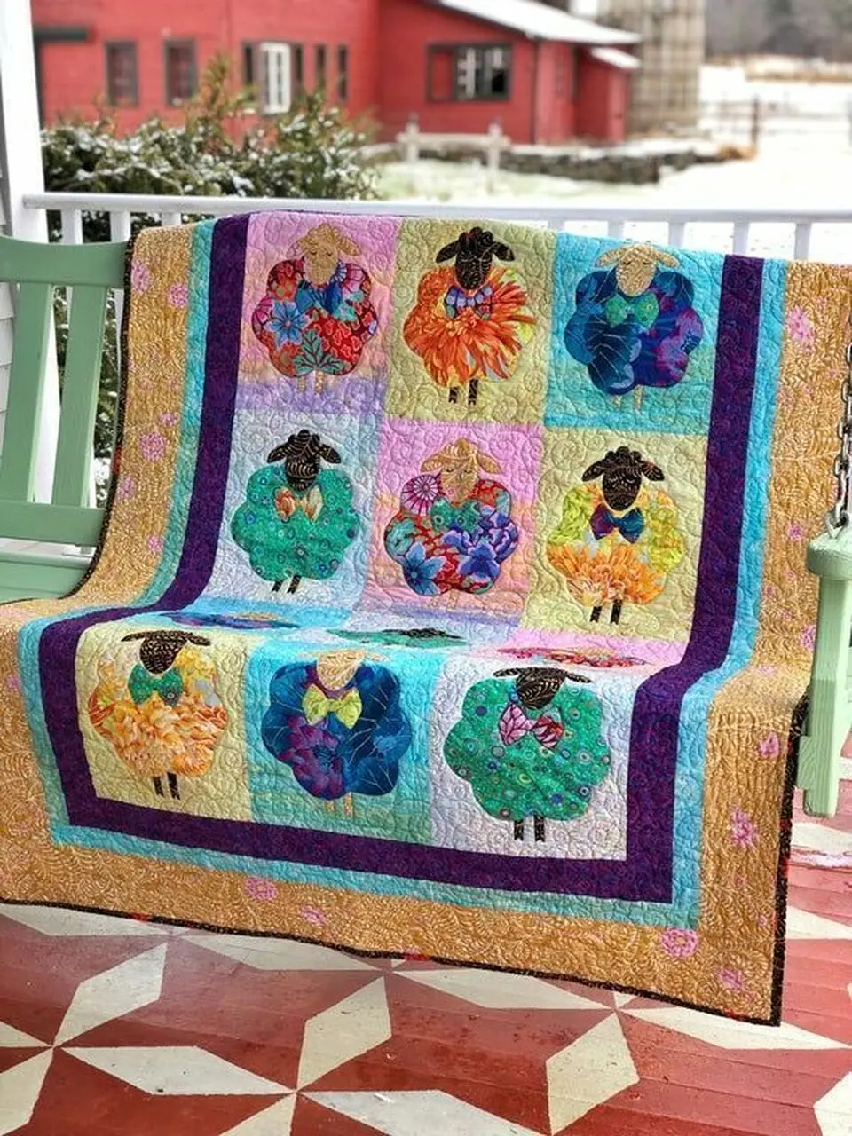 Sheep Quilt Tdhty and Home Decor
