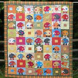 Sheep Sheep Sunshine Quilt Blanket Qq26  Quilt and Home Decor
