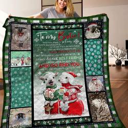 Sheep To My Bestie Dth221068Hd Quilt Blanket and Home Decor