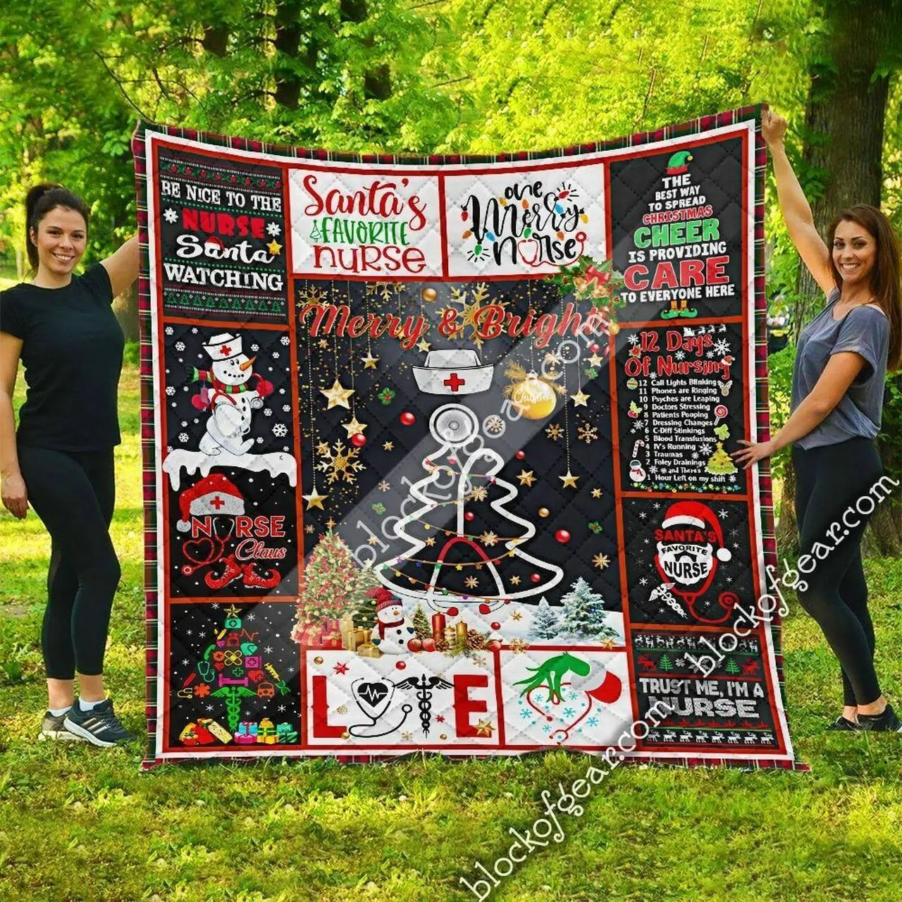 Sheltie Sheltie Christmas U Quilt Aj and Home Decor