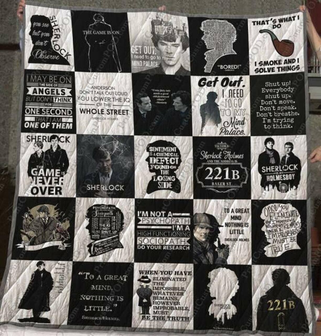 Sherlock Quilt Blanket M120619 Quilt and Home Decor