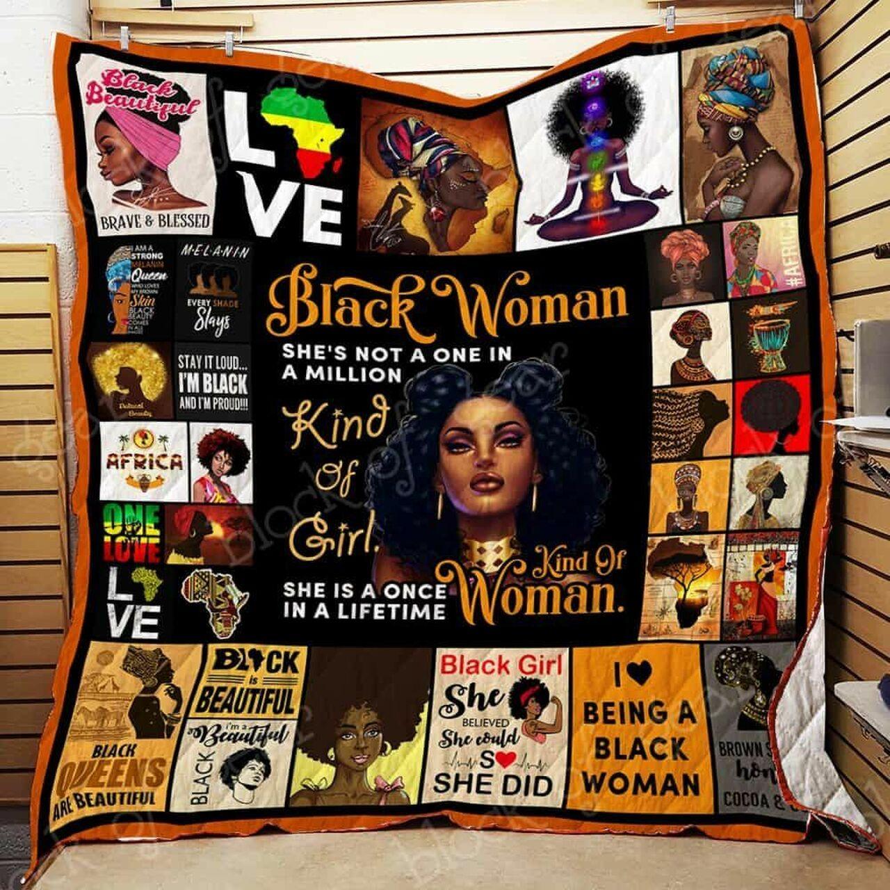SheS A Once In A Lifetime Kind Of Woman Ah Quilt Derqdd and Home Decor