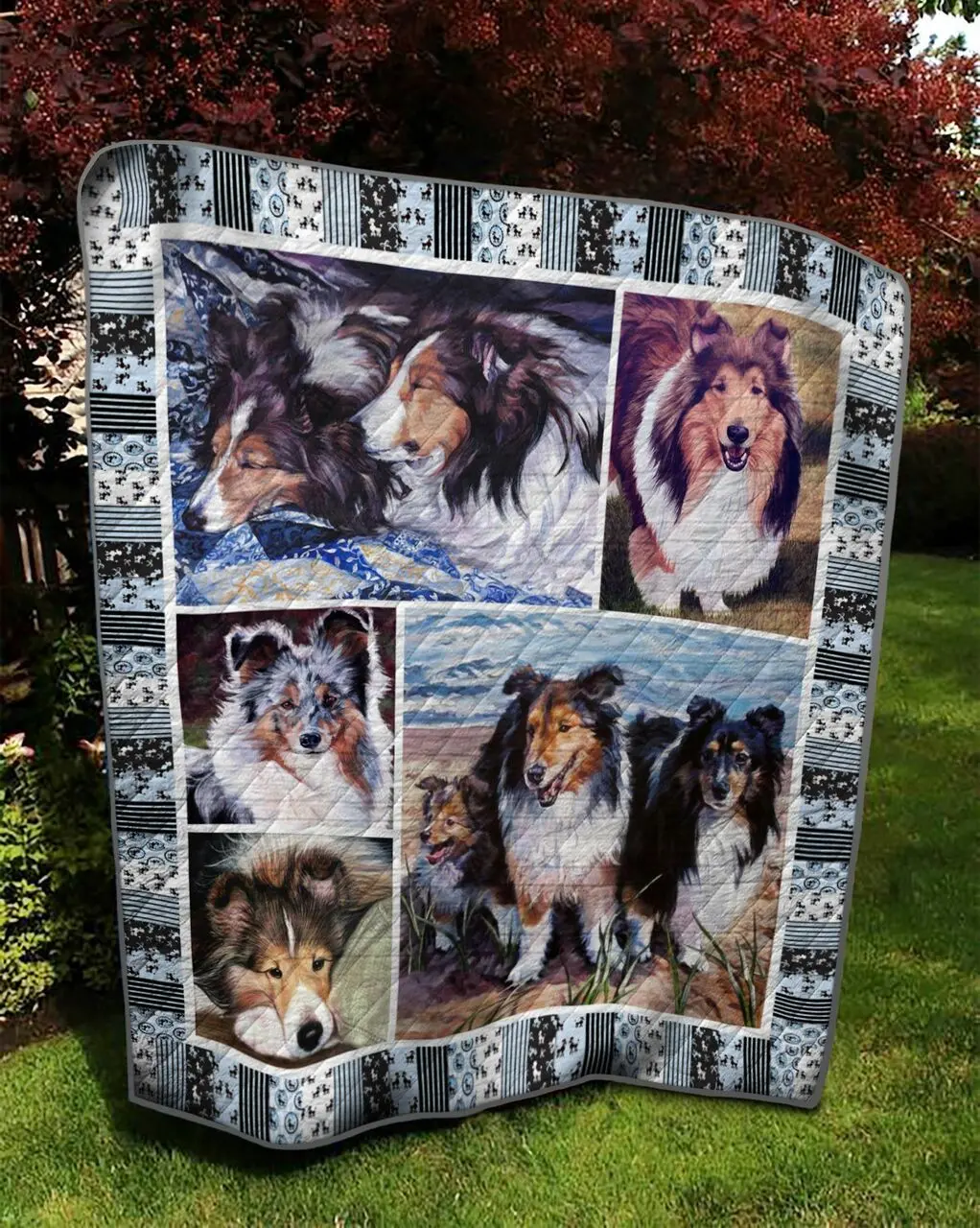 Shetland Sheepdog Quilt Tdhks and Home Decor