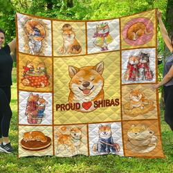 Shiba Inu Quilt Blanket Dhc1301508Vt and Home Decor