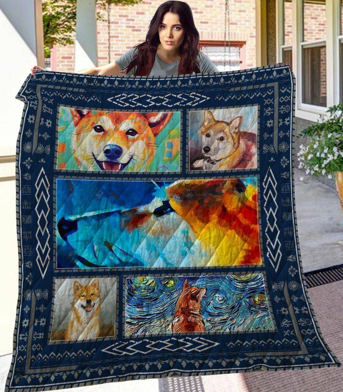 Shiba Inu Quilt Tdhmt and Home Decor