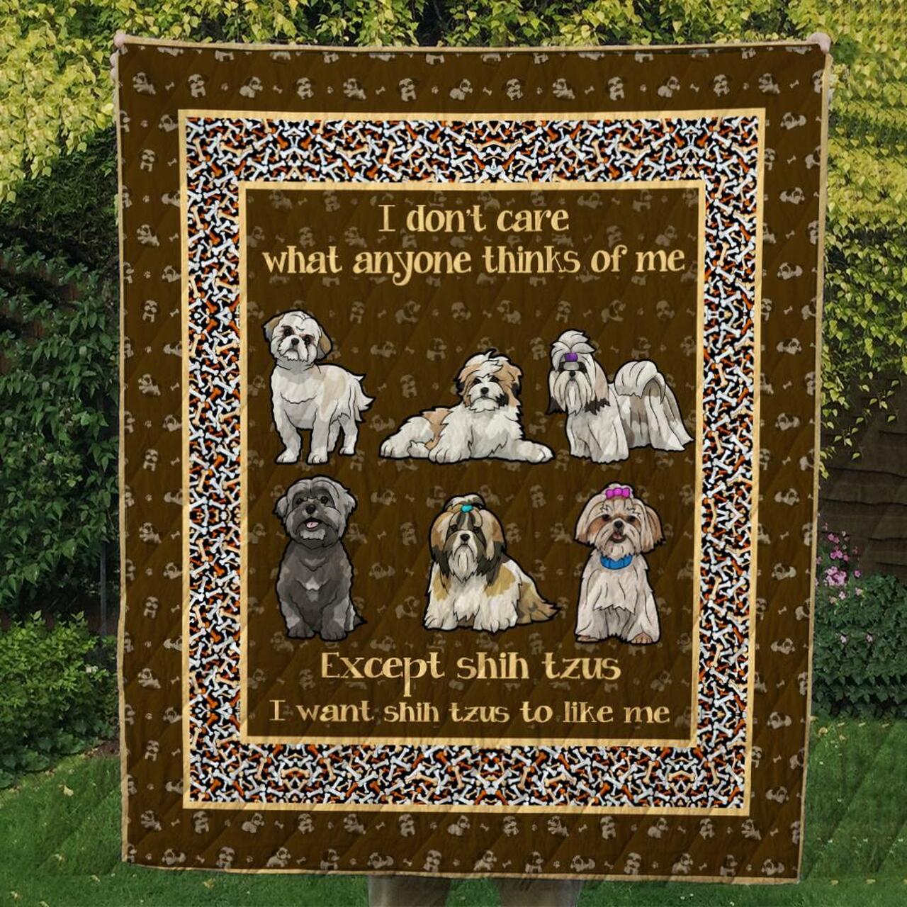 Shih Tzu 09 Ndq0458 Quilt Quilt and Home Decor