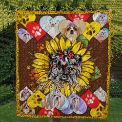 Shih Tzu 14 Tlq0115 Quilt  Quilt and Home Decor
