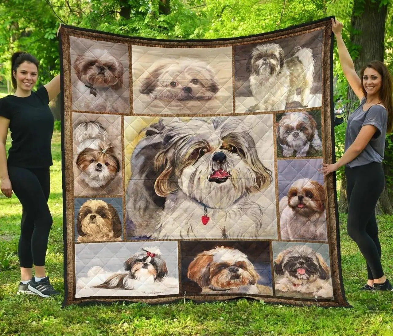 Shih Tzu Cute Shih Tzu 1112 Quilt Blanket Christmas Christmas Gifts Merry Christmas Holiday Gifts Gift Dhc03011669Dd and Home Decor