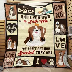 Shih Tzu Dog Quilt Khc and Home Decor